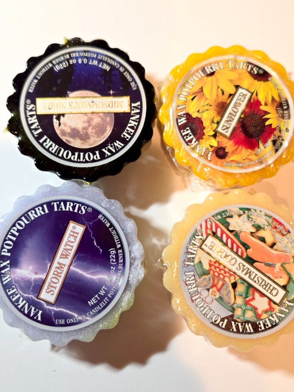 Yankee Wax Melt Potpourri Tart Midsummers Sunflower StormWatch ChristmasCookie
